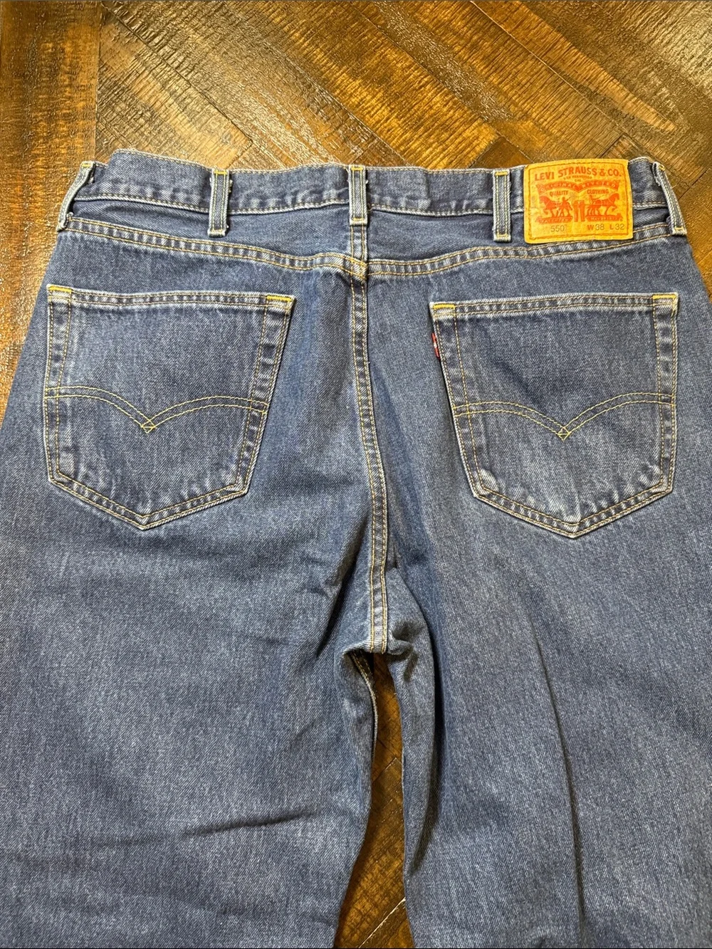 Levi’s 550 Relaxed Fit Jeans 38x32 Blue Denim Classic Y2K Dad Jeans